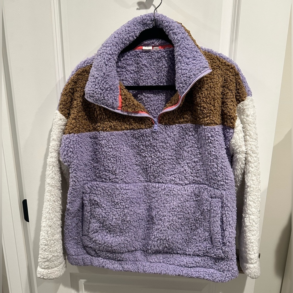 GAP Colorblock Sherpa Teddybear Fleece Medium